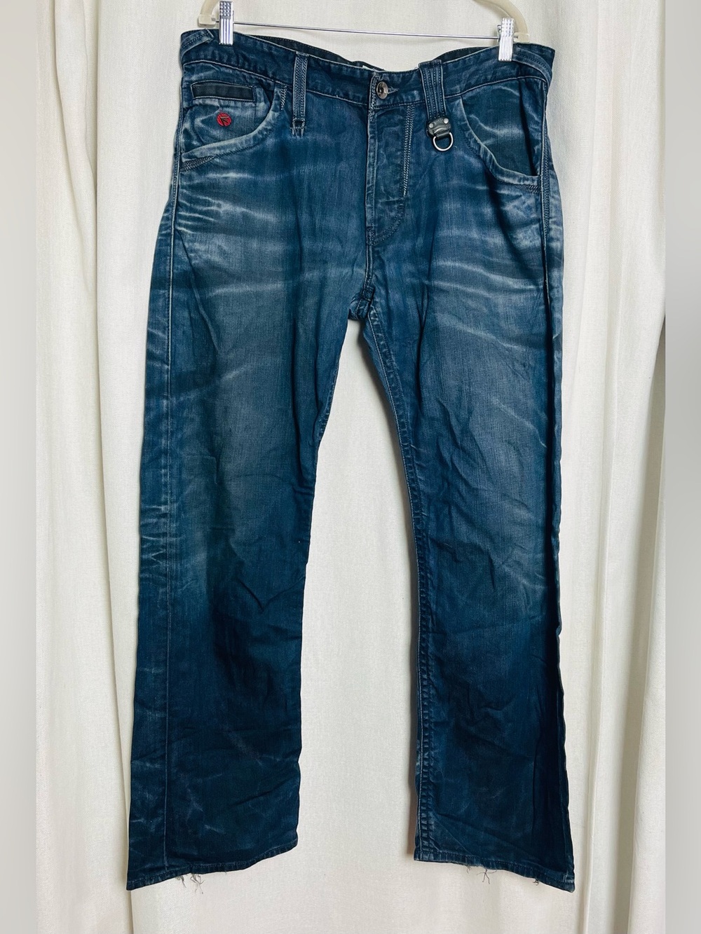 VTG Energie Marrey Y2K Mens Jeans 38/34 Straight Leg Blue Style Clash Italy
